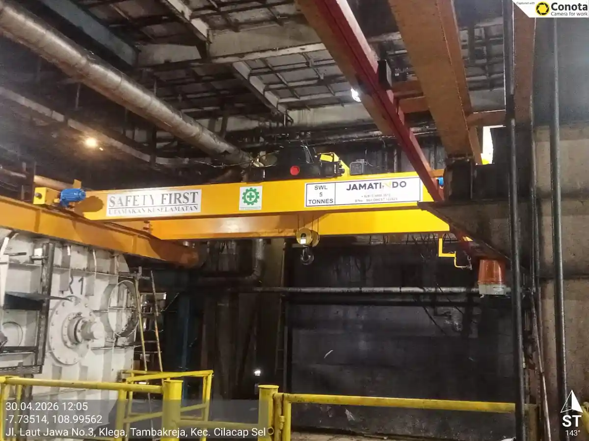 Pemasangan Overhead Crane